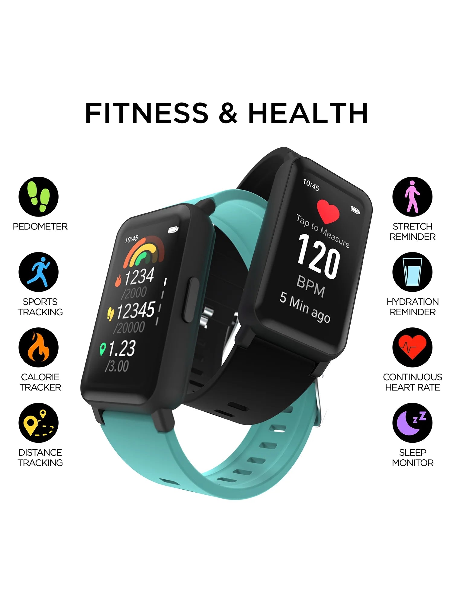 Active 3 Unisex Smartwatch – Fitness Tracker with Tie-Dye Silicone Strap
