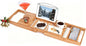 Bamboo Bathtub Caddy Tray – Adjustable Bath Tray Organizer with Book, Tablet, Wine Glass & Towel Holder