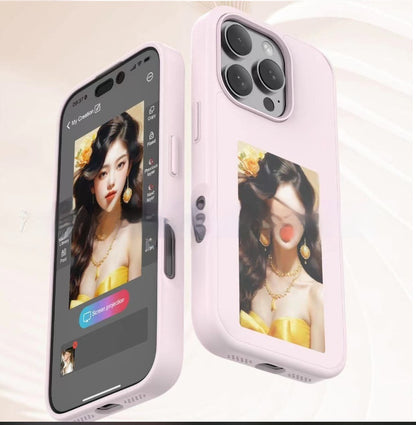 Luxury E-Ink Screen Phone Case – Battery-Free Dynamic Display, Personalized Designs & Smart Projection Cover