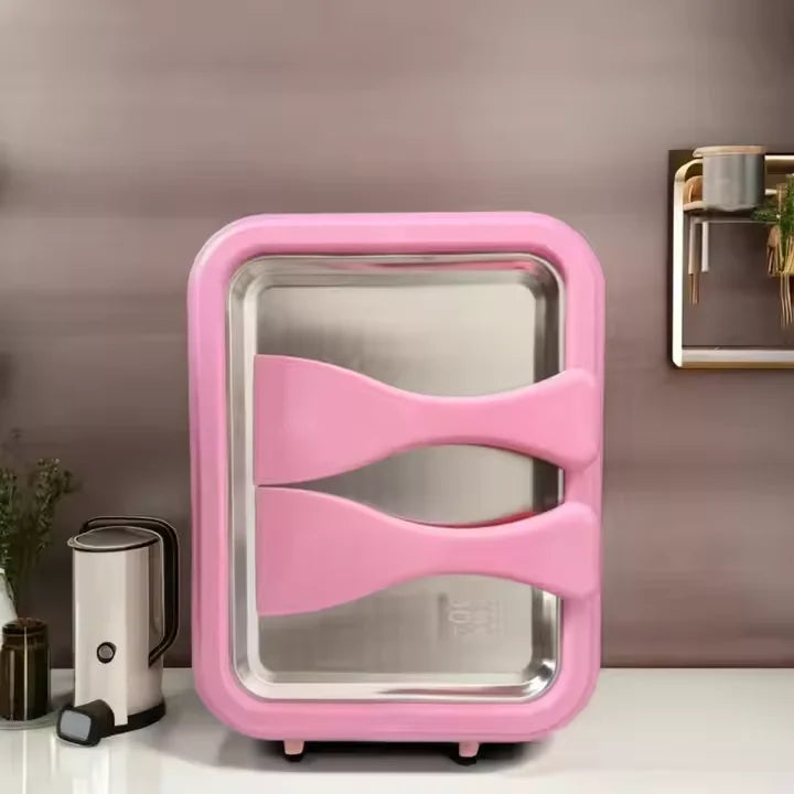 Mini Rolled Ice Cream Maker for Kids – DIY Frozen Dessert Pan