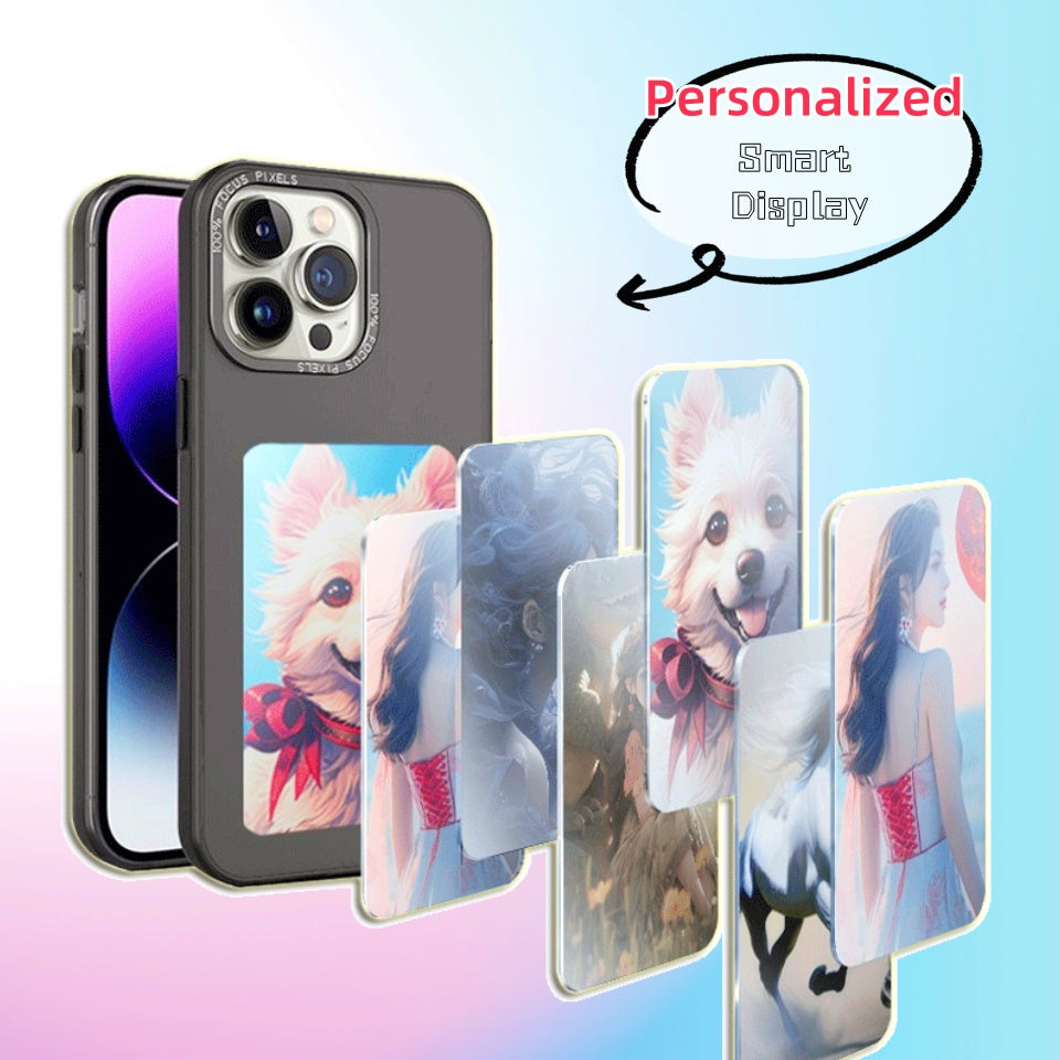 Luxury E-Ink Screen Phone Case – Battery-Free Dynamic Display, Personalized Designs & Smart Projection Cover