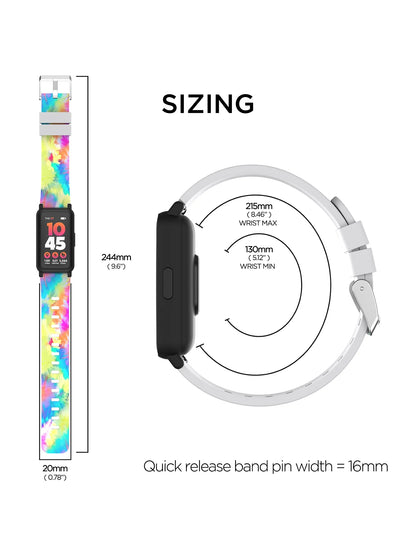 Active 3 Unisex Smartwatch – Fitness Tracker with Tie-Dye Silicone Strap
